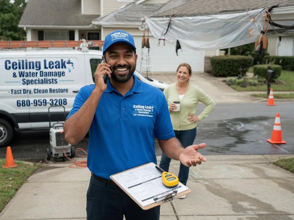 Ceiling Leak Cleanup Hooper, NE FAQs